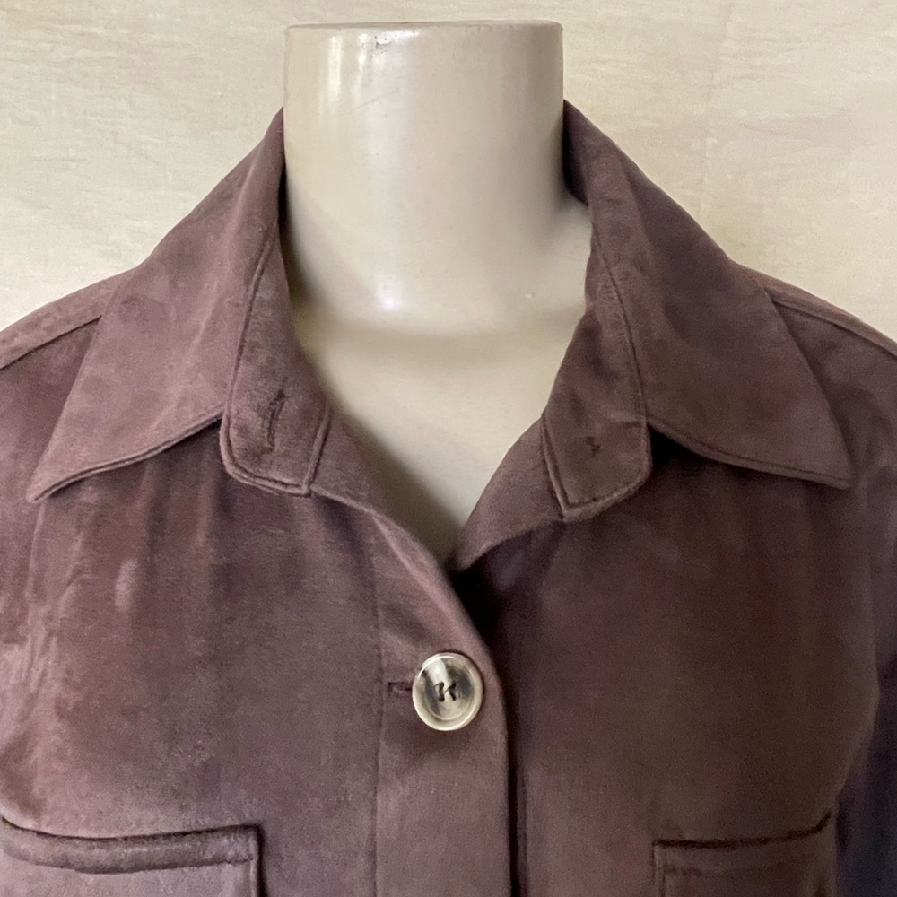 #0044- Kendall & Kylie size M
Suede Utility Jacket - Brown